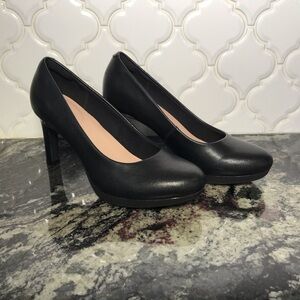 Clarks Collection Black Leather Pumps Ambyr Joy ~ Women’s 7  Worn Once